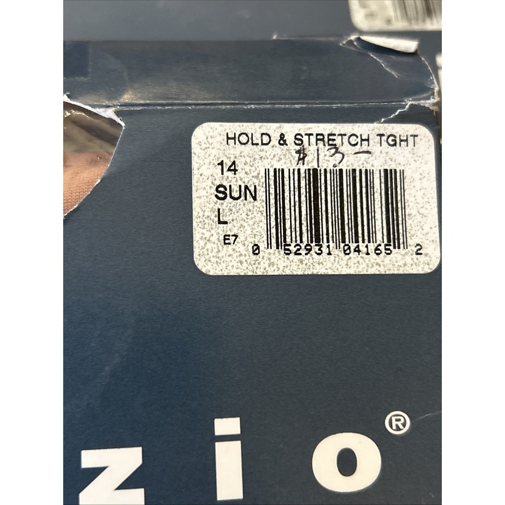 Vintage Capezio Hold And Stretch Tan Tights Large (2 Pair) - Picture 3 of 4
